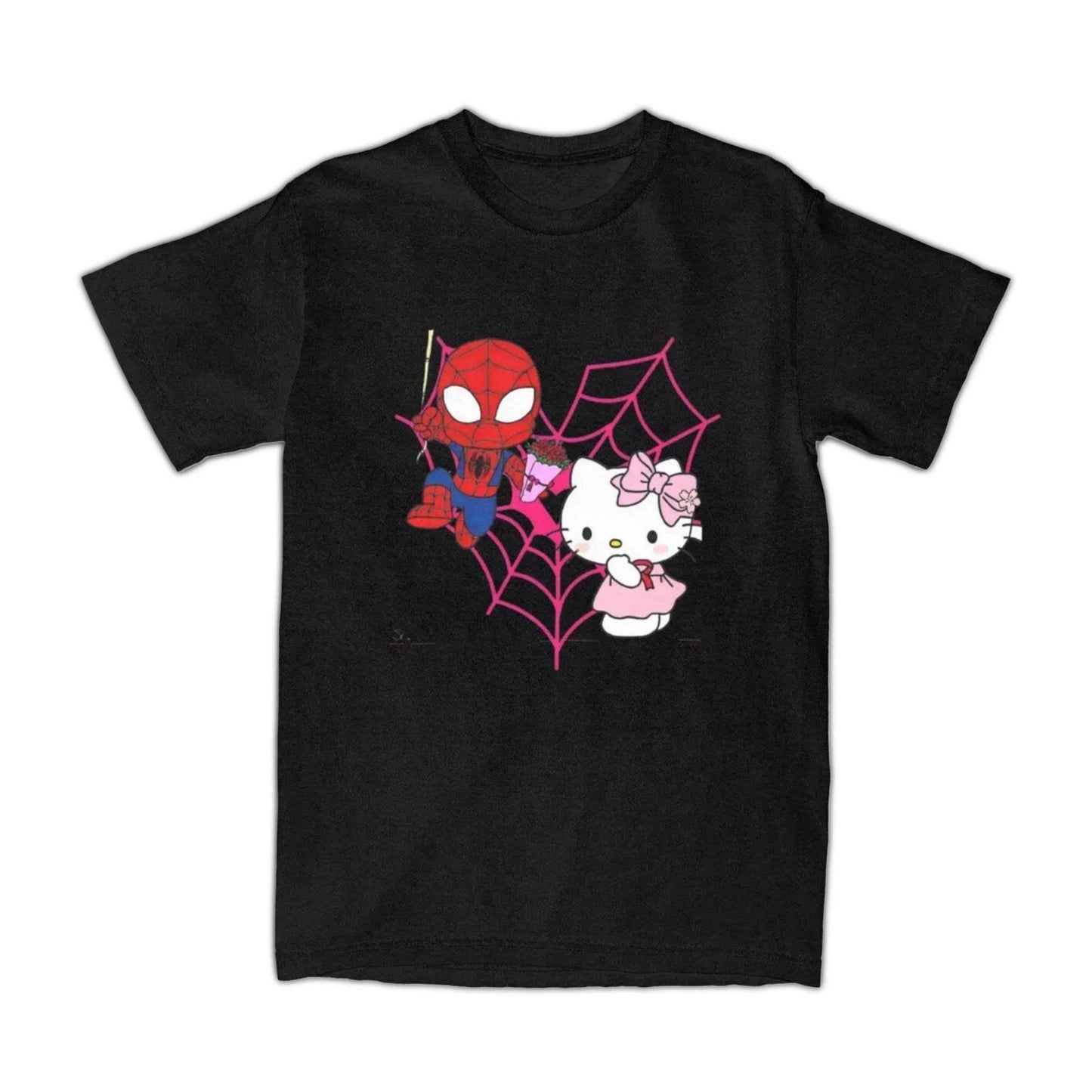 Hello Kitty x Spiderman Heart T-Shirt - Snuggle Heaven