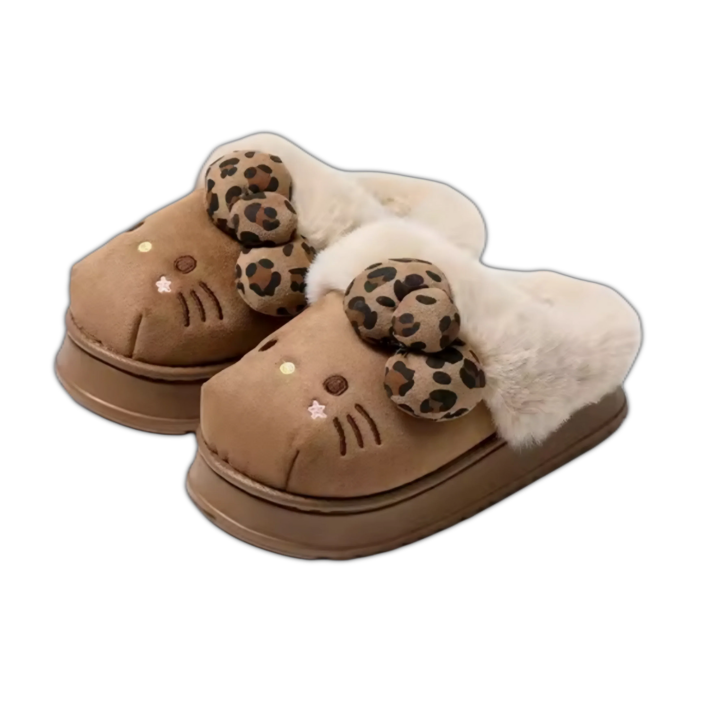 Hello Kitty Fluffy Bow Slippers - Snuggle Heaven