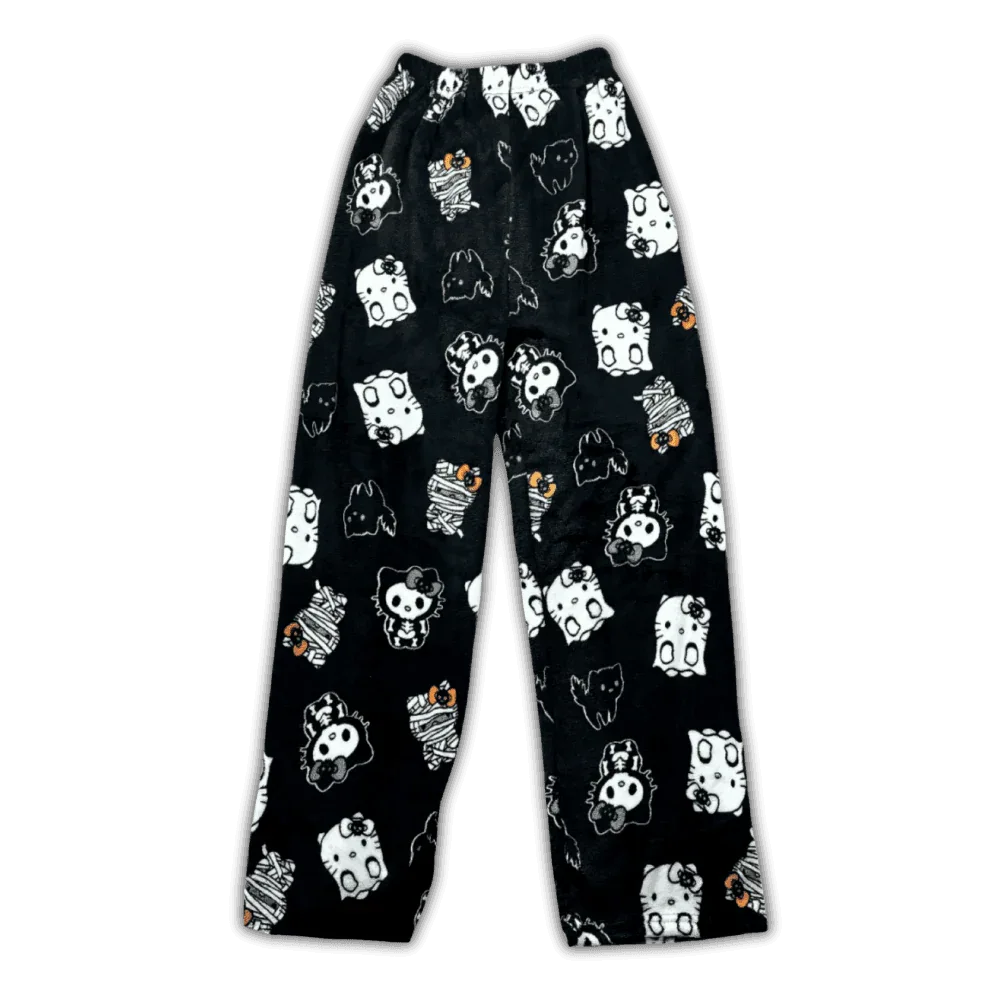 Hello Kitty Spooky Night Pajama Pants Black Pajamas