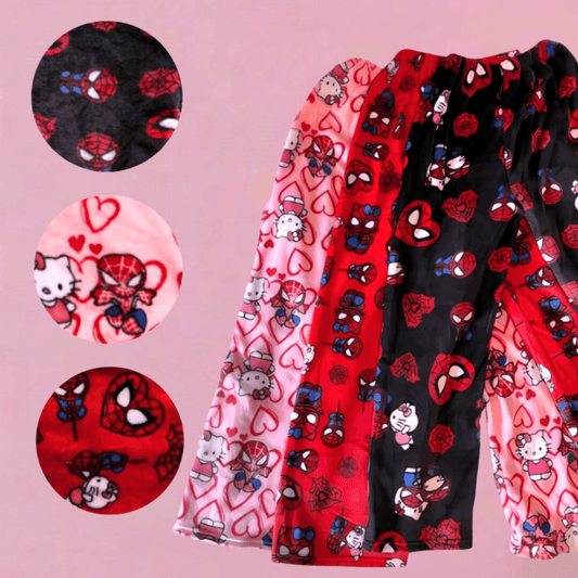 Hello Kitty x Spider‑Man Edition: Matching PJs for Couples &amp; Families 🕷️🎀 - Snuggle Heaven