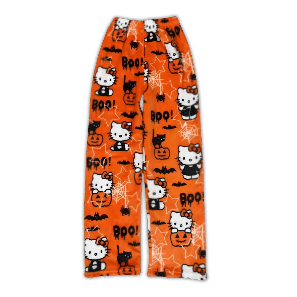 Hello Kitty Spooky Pajama Pants - Snuggle Heaven