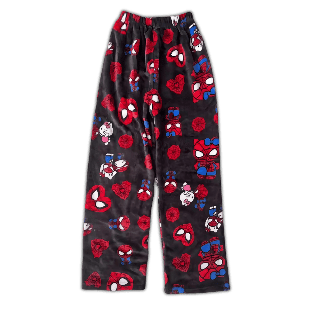 Hello Kitty x Spider Man Pajama Pants - Snuggle Heaven