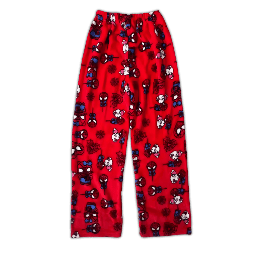 Hello Kitty x Spider Man Pajama Pants - Snuggle Heaven