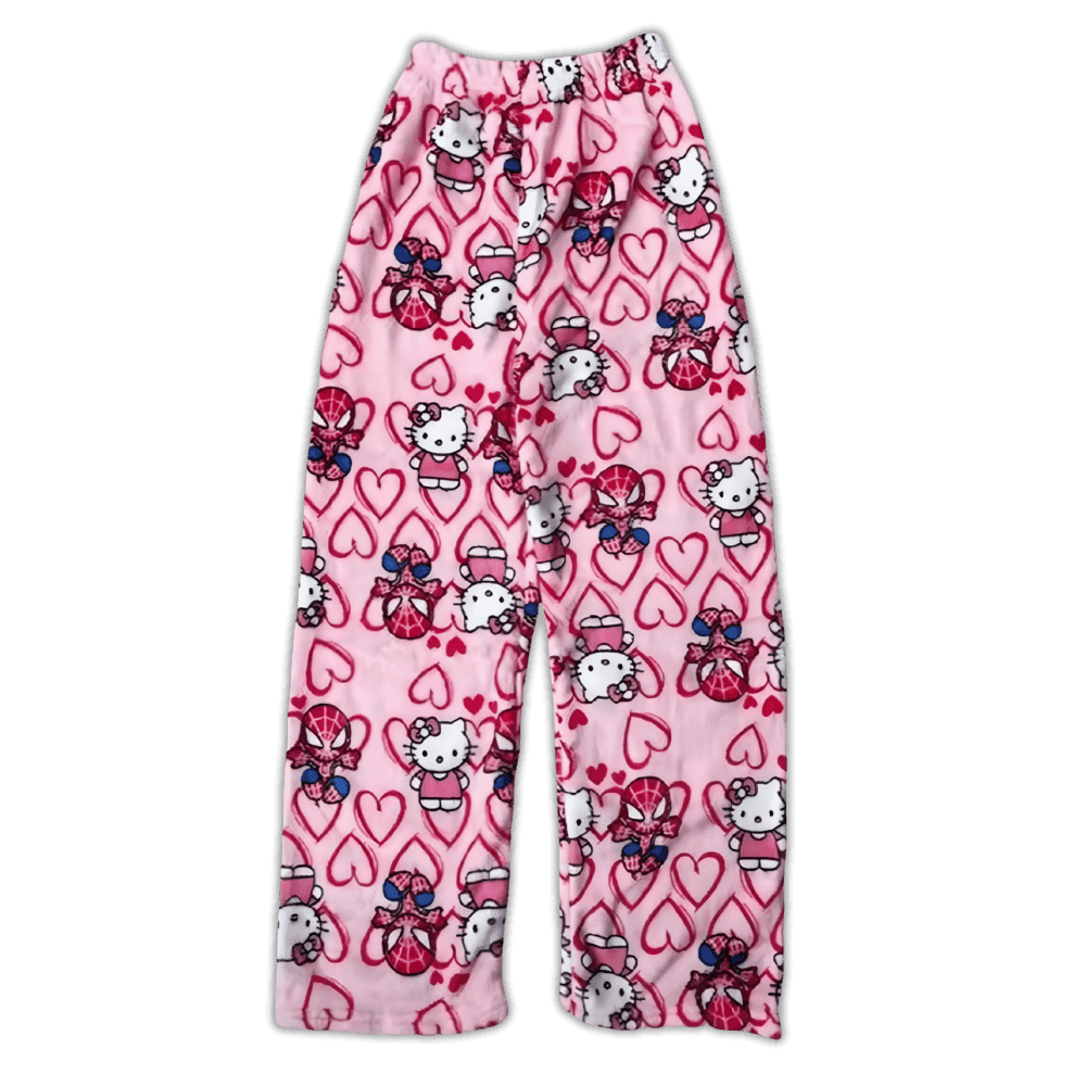 Hello Kitty x Spider Man Pajama Pants - Snuggle Heaven