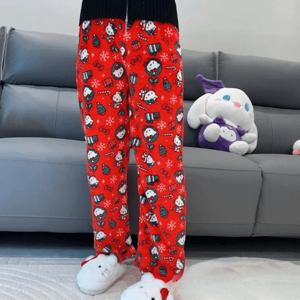 Hello Kitty Christmas Pajama Pants - Snuggle Heaven