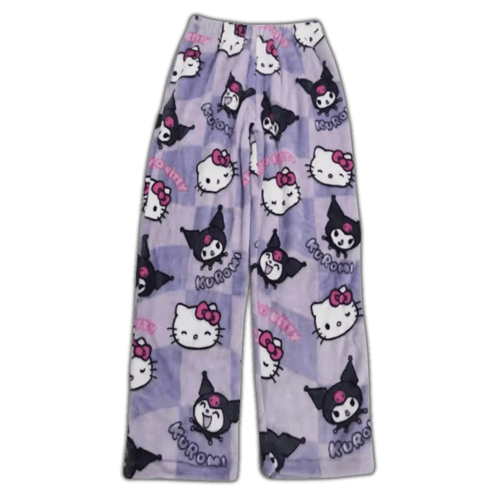 Hello Kitty & Kuromi Pajama Pants - Snuggle Heaven