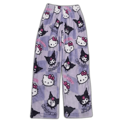 Hello Kitty & Kuromi Pajama Pants - Snuggle Heaven