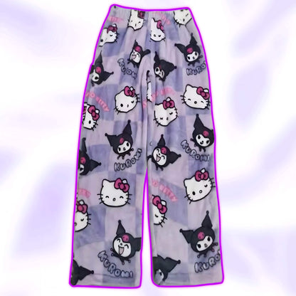 Hello Kitty & Kuromi Pajama Pants - Snuggle Heaven
