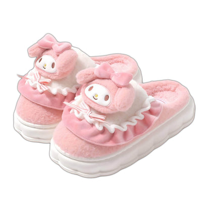 Kawaii Hello Kitty Fuzzy Slippers - Snuggle Heaven