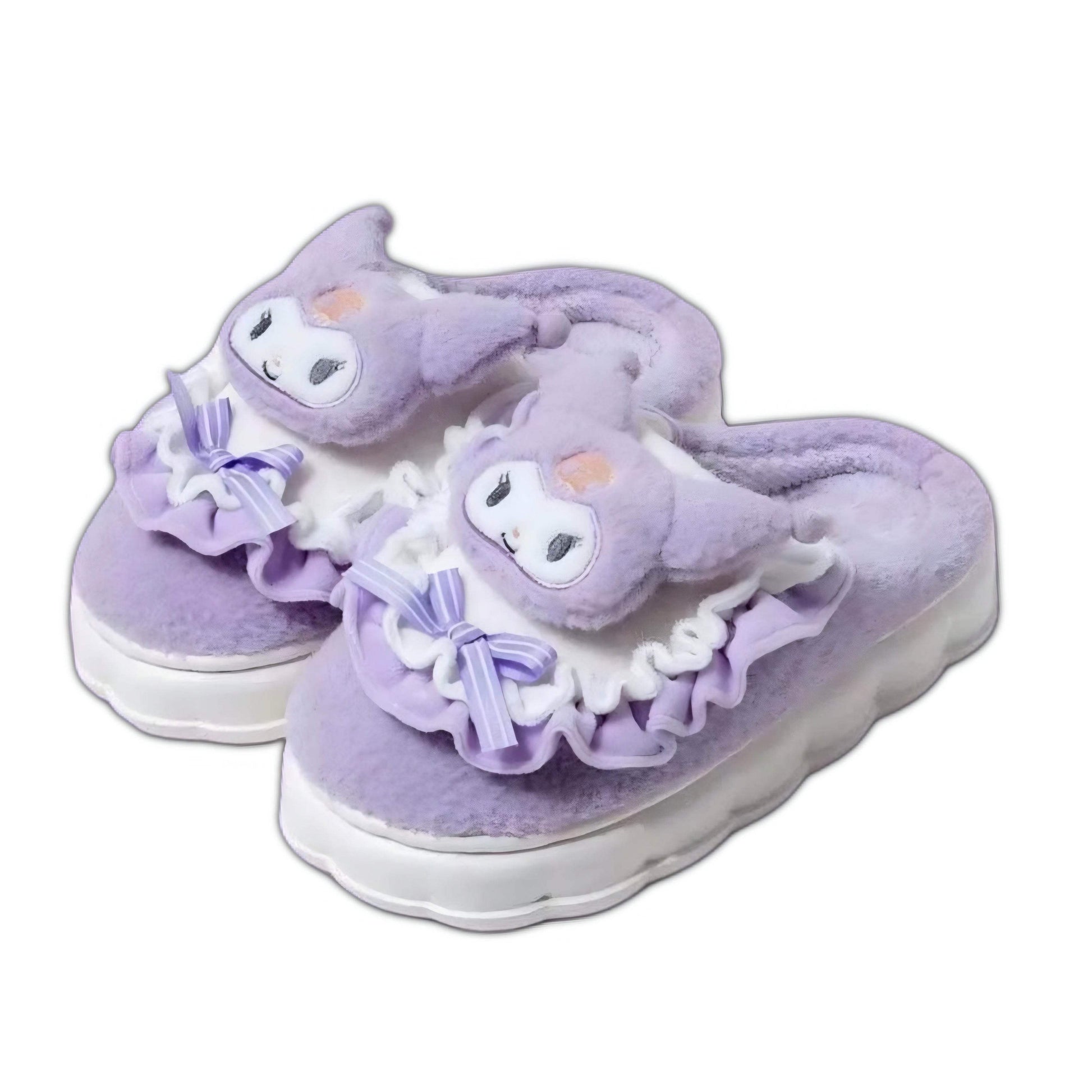 Kawaii Hello Kitty Fuzzy Slippers - Snuggle Heaven
