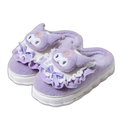 Kawaii Hello Kitty Fuzzy Slippers - Snuggle Heaven