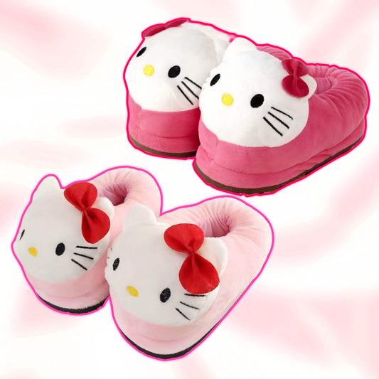 Adorable Hello Kitty Head Slippers - Snuggle Heaven