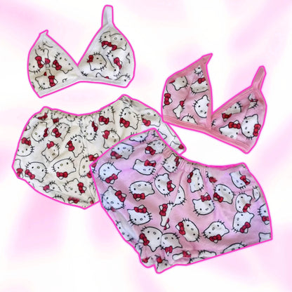Hello Kitty Dream Set (Bra & Shorts) - Snuggle Heaven