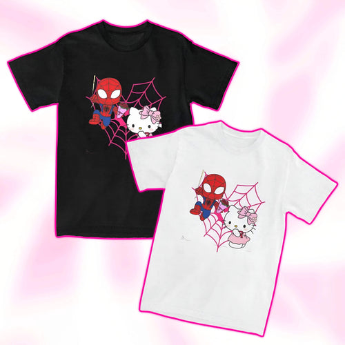 Hello Kitty x Spider-Man Heart T-Shirt - Snuggle Heaven