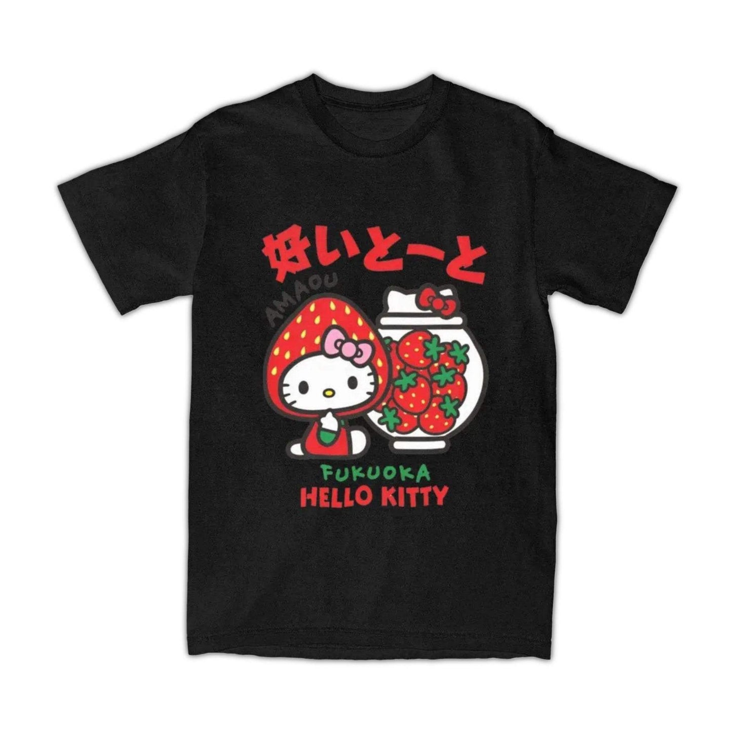 Hello Kitty Kawaii Strawberry T-Shirt - Snuggle Heaven