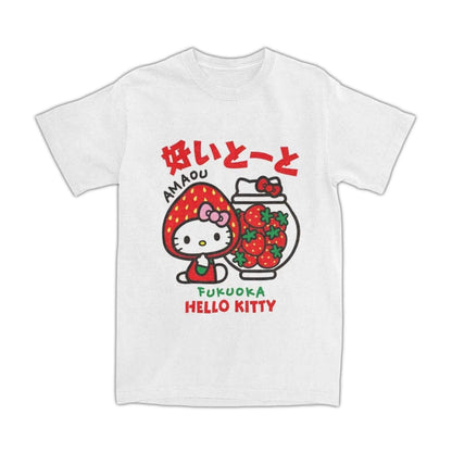 Hello Kitty Kawaii Strawberry T-Shirt - Snuggle Heaven