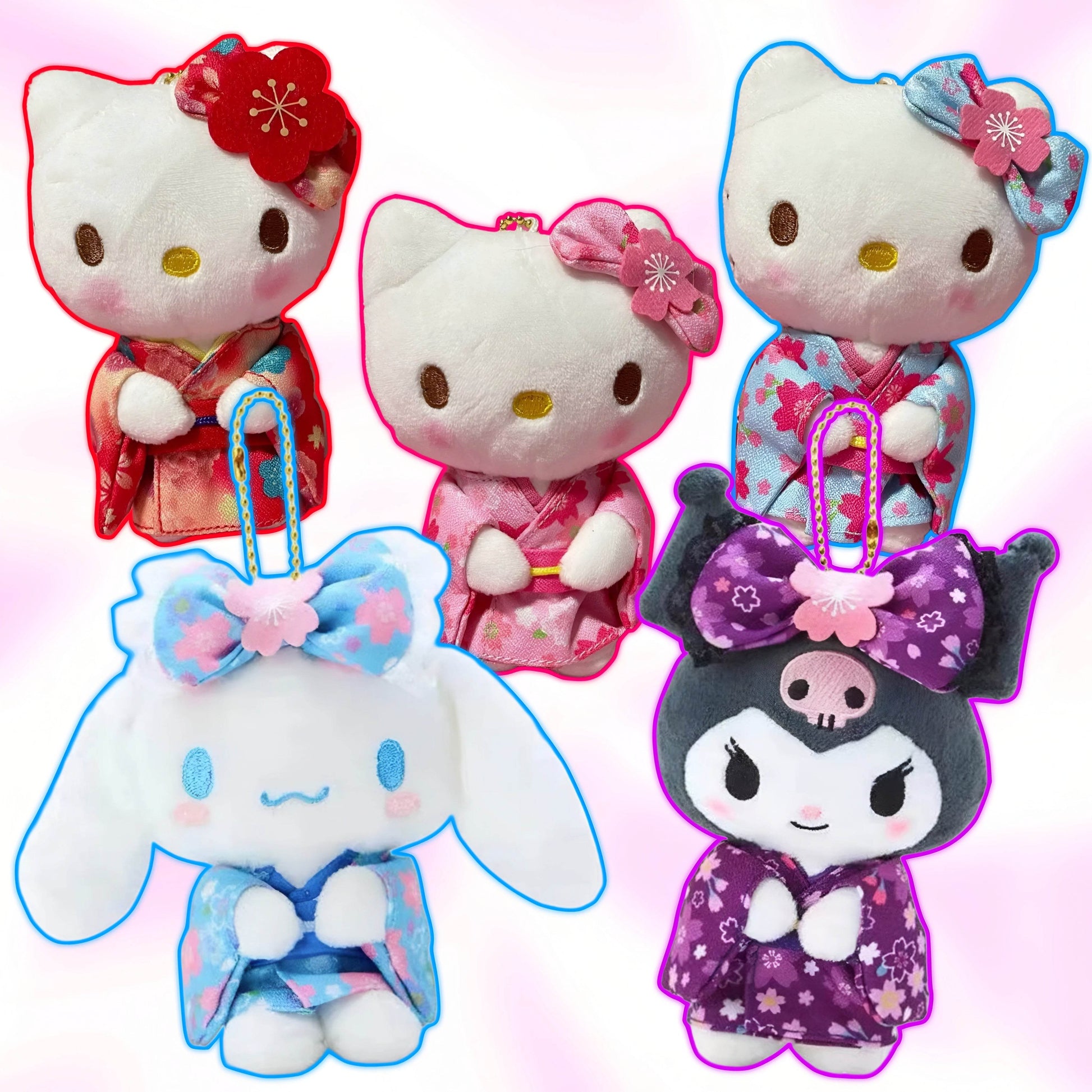 Kimono Dress Plushie Keychains (10cm/4") - Snuggle Heaven