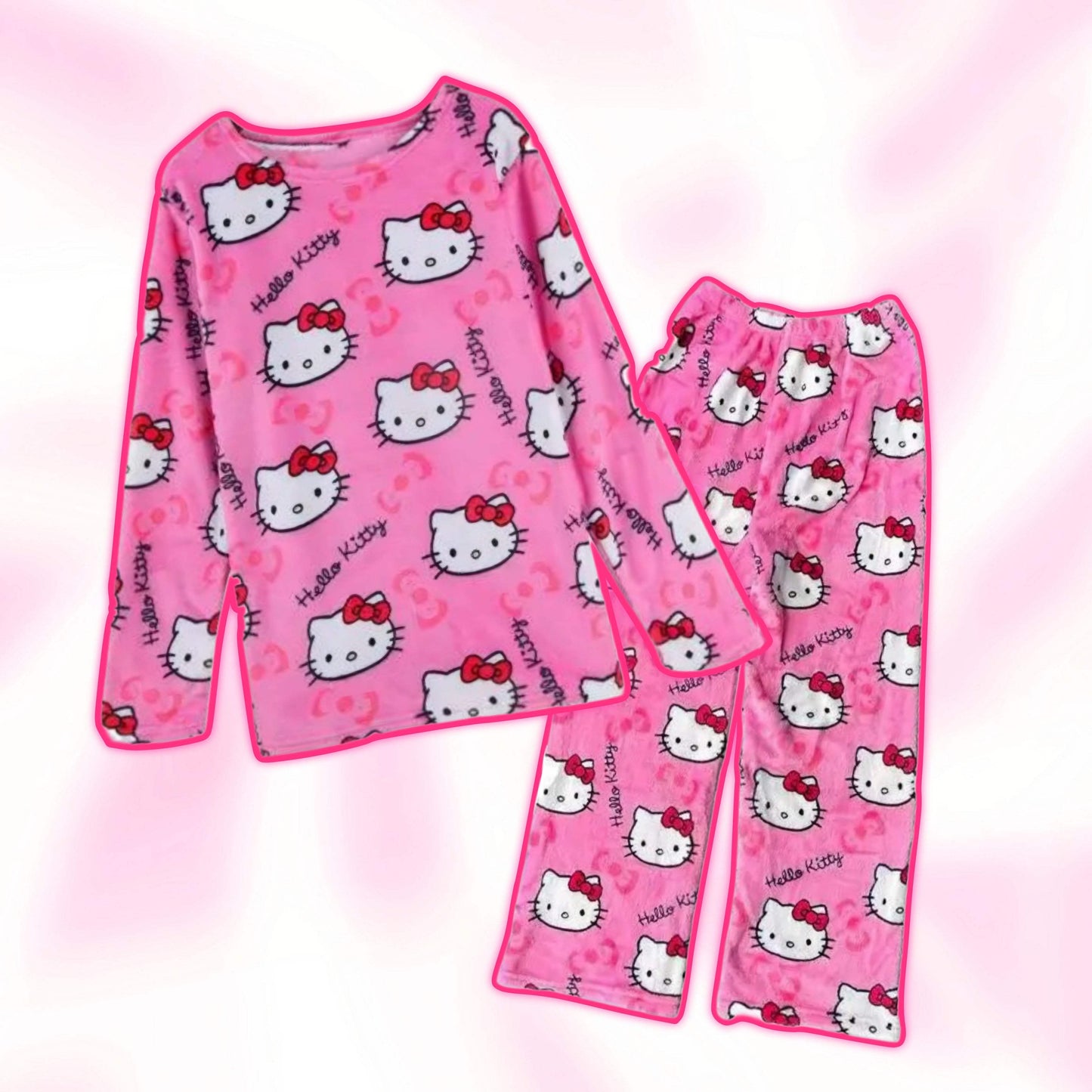 Hello Kitty Two Piece Pajama Set - Snuggle Heaven