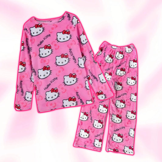 Hello Kitty Two Piece Pajama Set - Snuggle Heaven