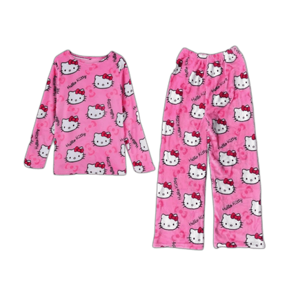 Hello Kitty Two Piece Pajama Set - Snuggle Heaven