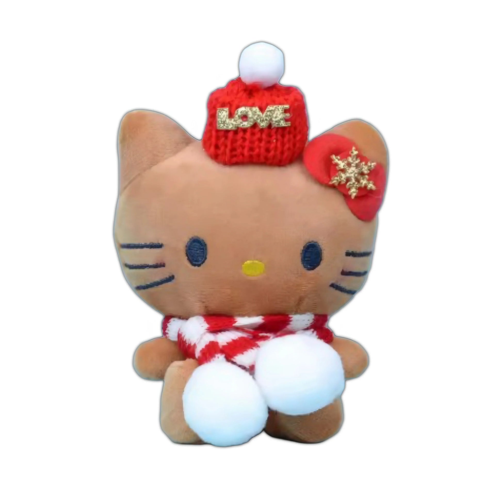 Hello Kitty Christmas Festive Plushie Keychain (10cm/4") - Snuggle Heaven