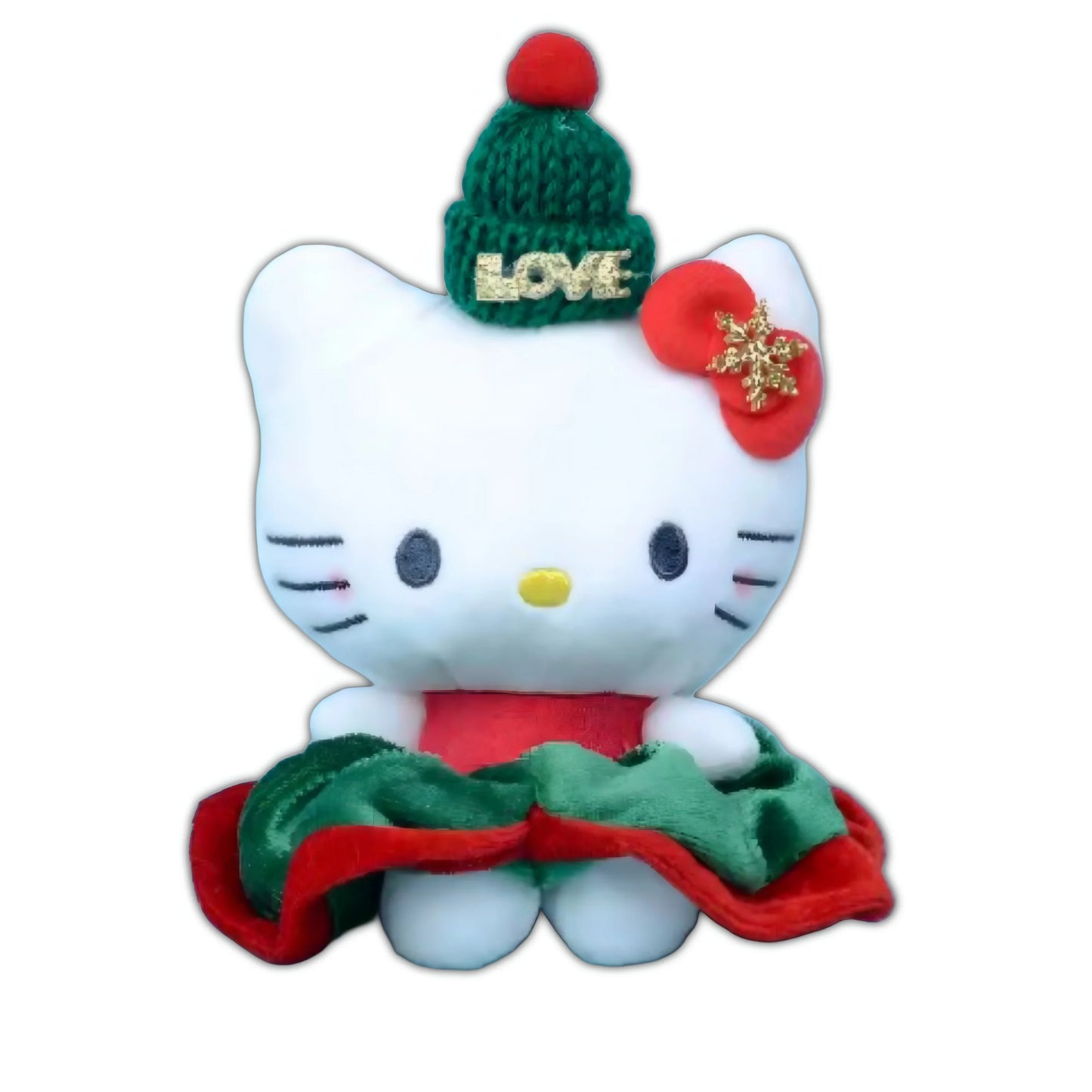 Hello Kitty Christmas Festive Plushie Keychain (10cm/4") - Snuggle Heaven