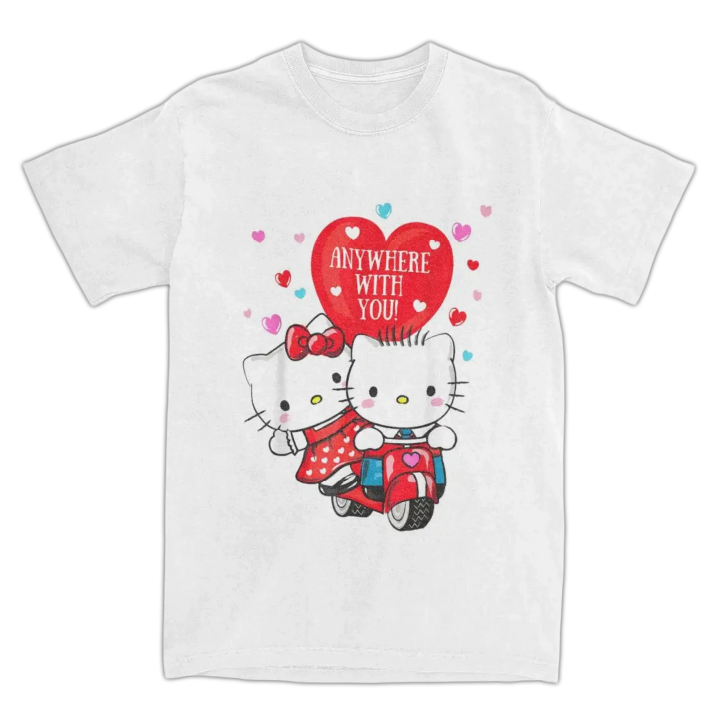Hello Kitty x Dear Daniel Motorcycle Riding T-Shirt - Snuggle Heaven