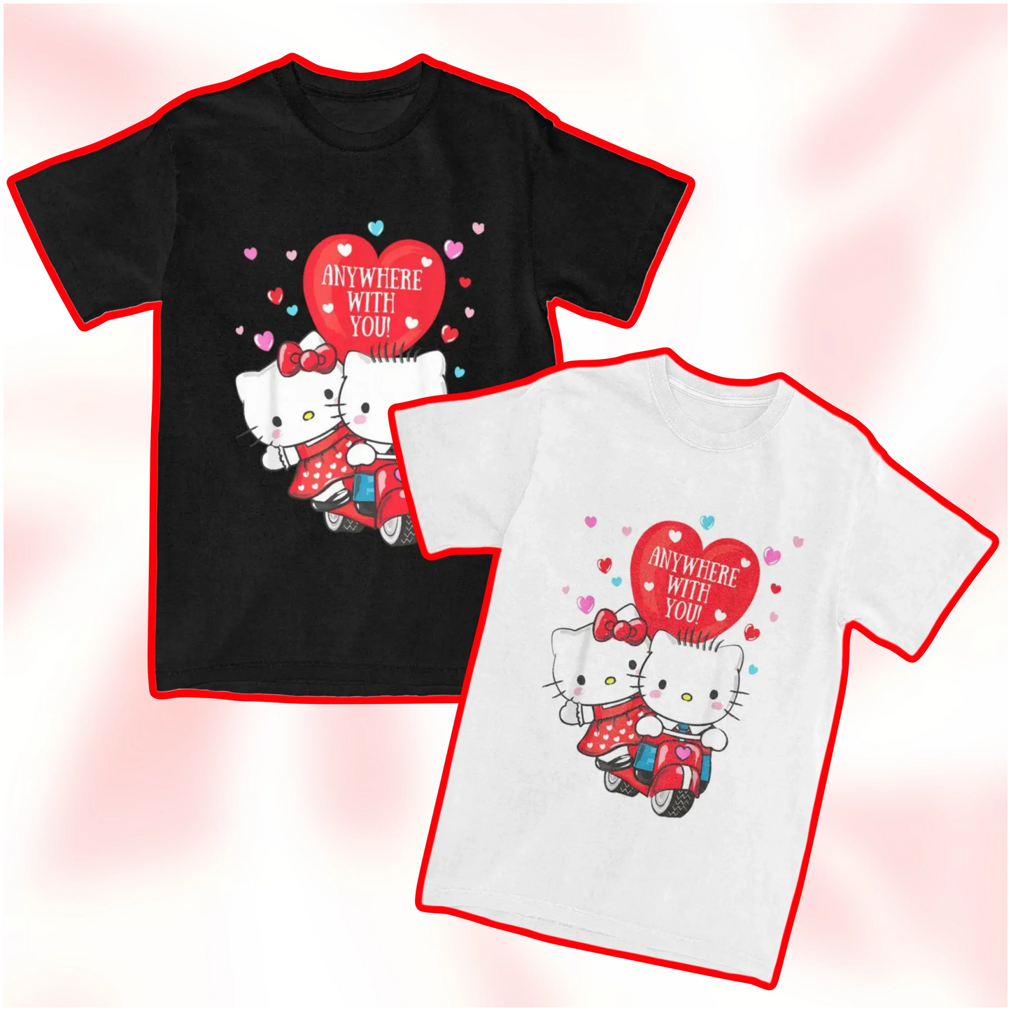 Hello Kitty x Dear Daniel Motorcycle Riding T-Shirt - Snuggle Heaven