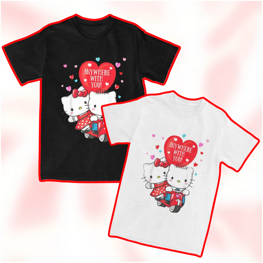 Hello Kitty x Dear Daniel Motorcycle Riding T-Shirt - Snuggle Heaven