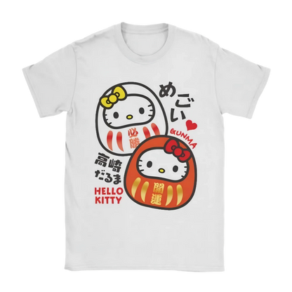 Hello Kitty Kawaii Daruma Dolls T-Shirt - Snuggle Heaven