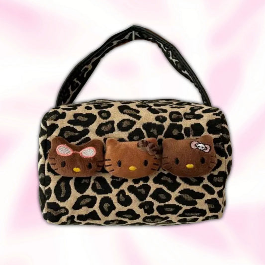 Hello Kitty Leopard Print Handbag - Snuggle Heaven