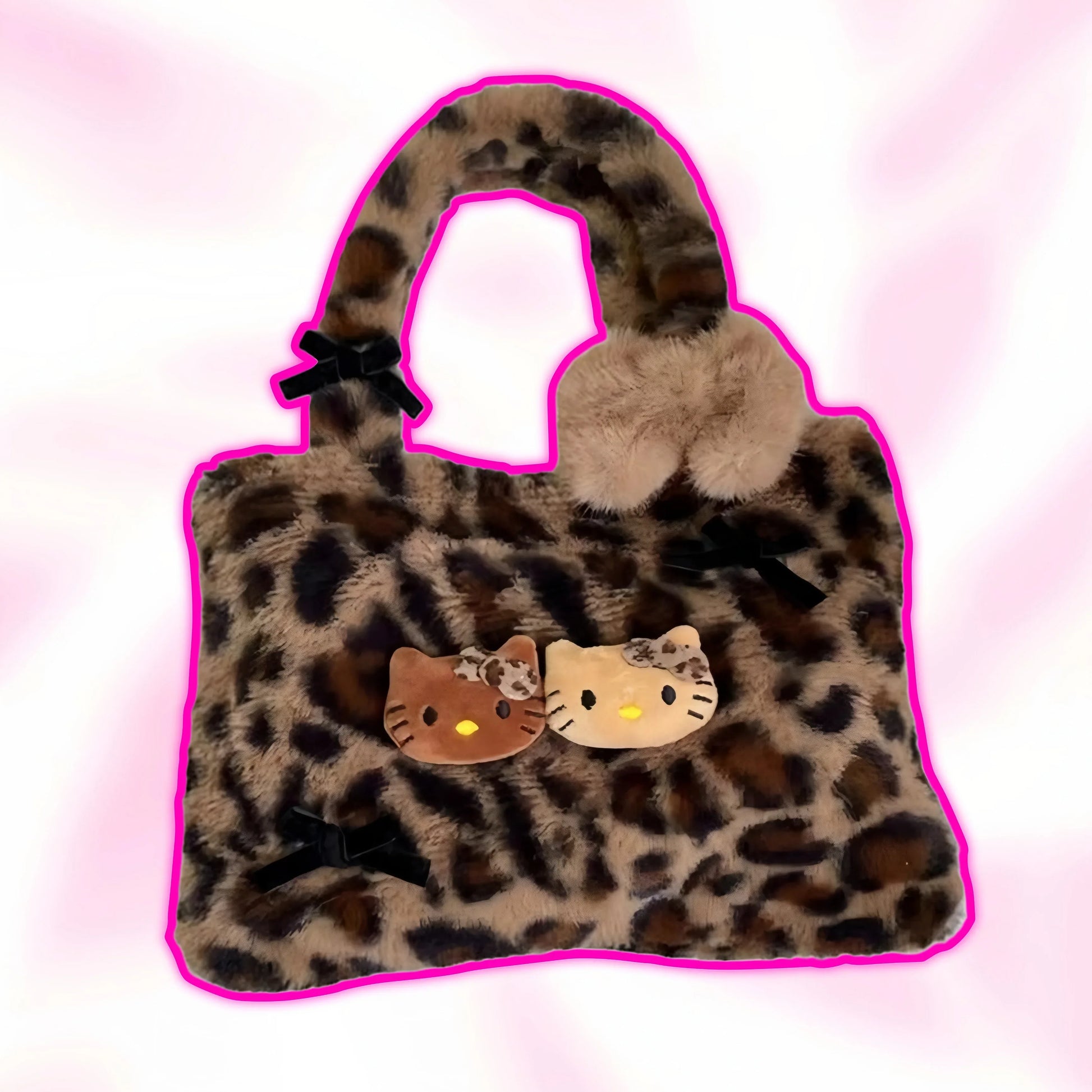 Hello Kitty Leopard Print Shopping Bag - Snuggle Heaven