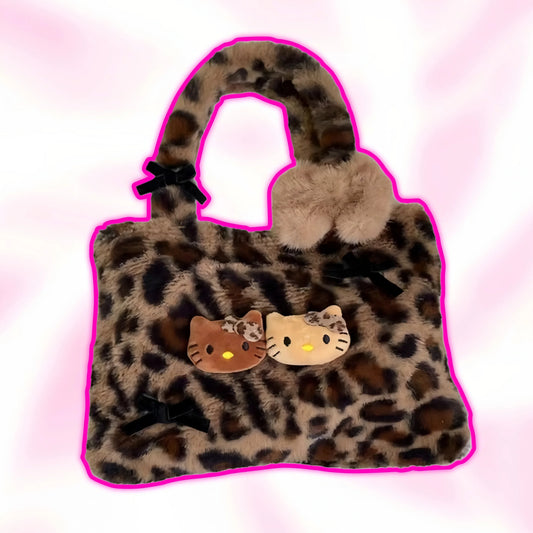 Hello Kitty Leopard Print Shopping Bag - Snuggle Heaven