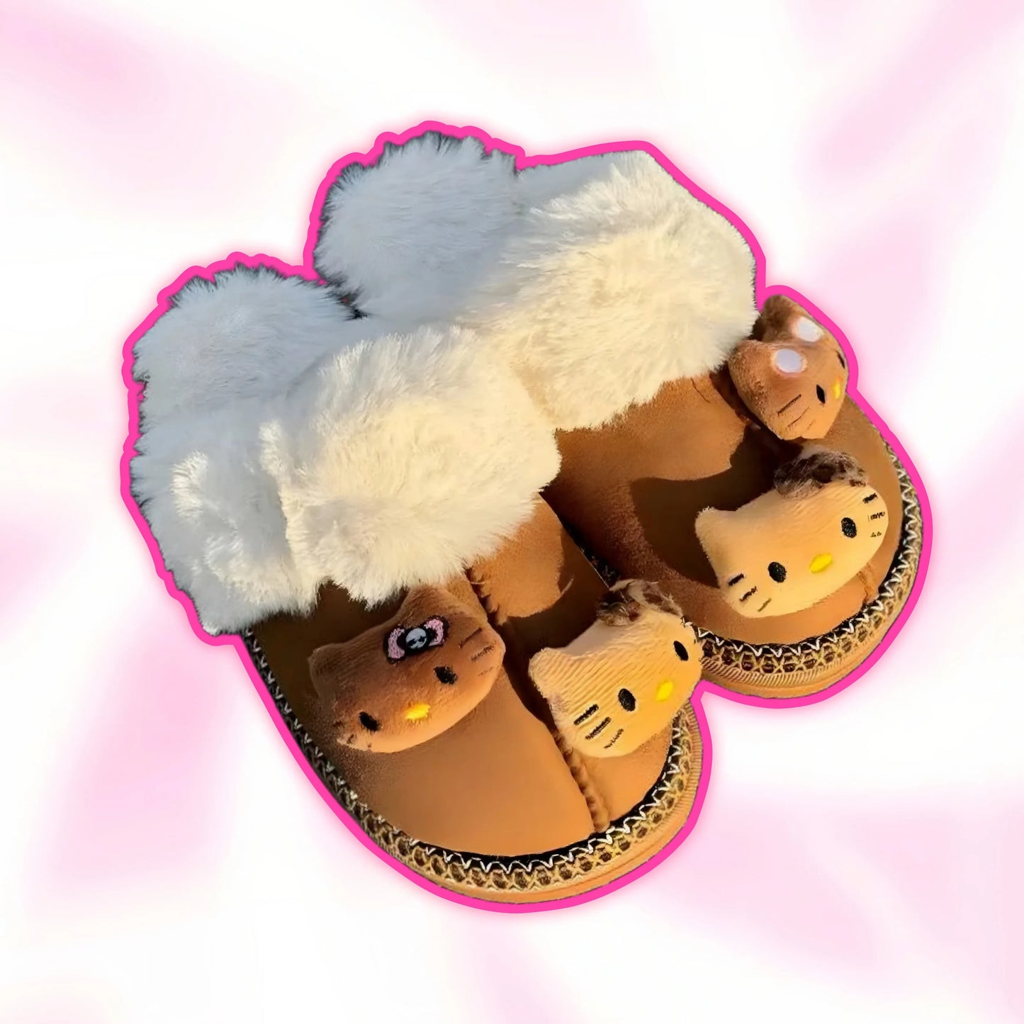 Hello Kitty Mini Plushie Slippers - Snuggle Heaven