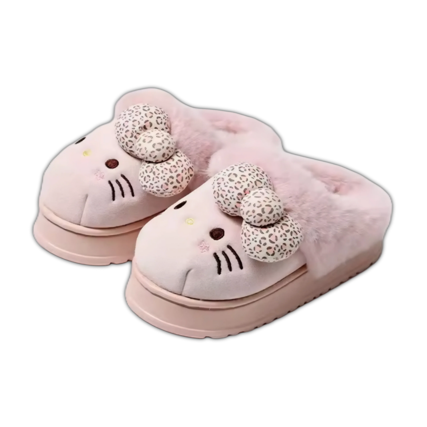 Hello Kitty Fluffy Bow Slippers - Snuggle Heaven
