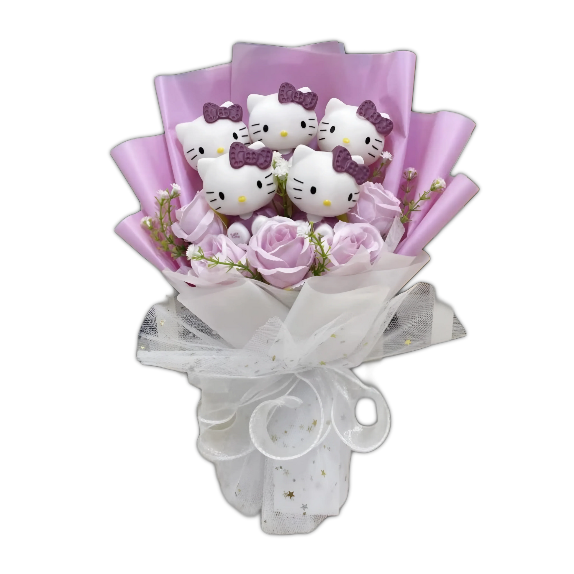 Hello Kitty Premium Bloom Rose Bouquet - Snuggle Heaven