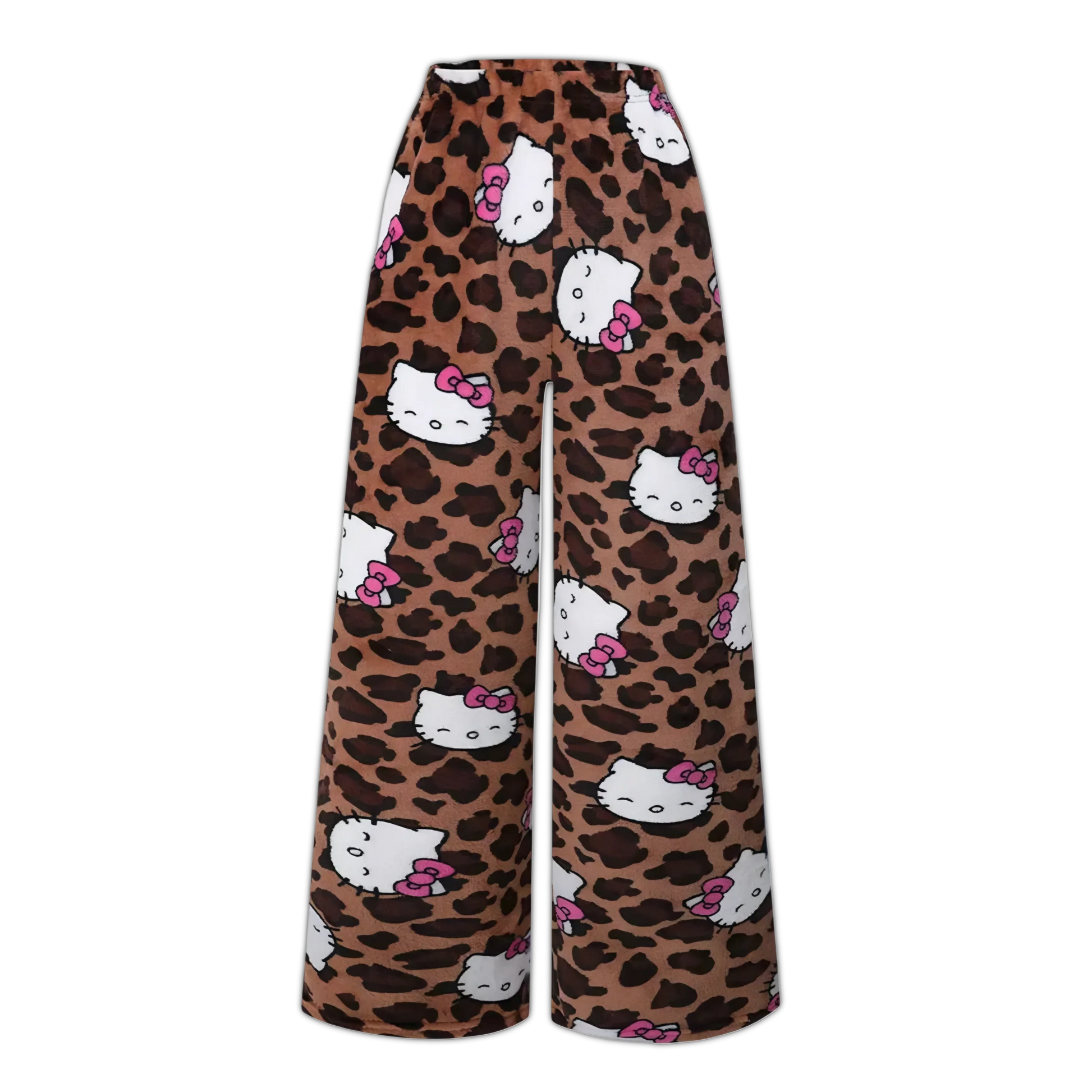 Hello Kitty Leopard Print Pajama Pants - Snuggle Heaven