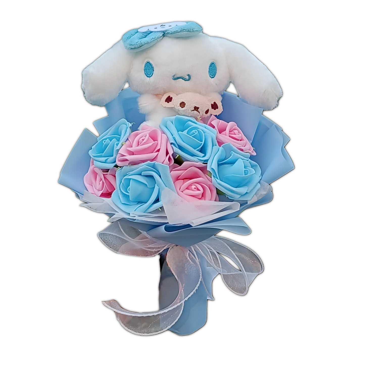 Hello Kitty Pastel Roses Flower Bouquet - Snuggle Heaven
