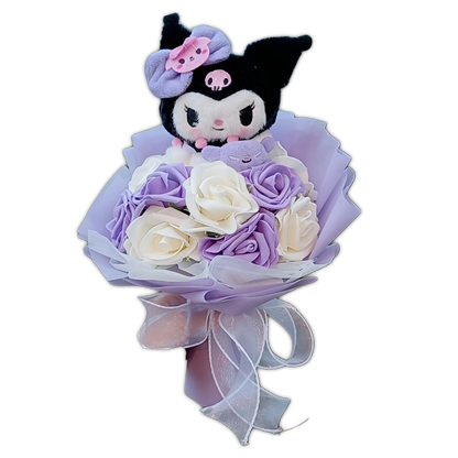 Hello Kitty Pastel Roses Flower Bouquet - Snuggle Heaven