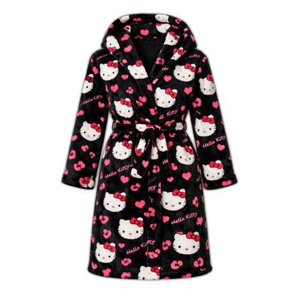 Halat de baie pufos Hello Kitty 