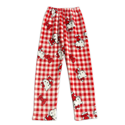 Hello Kitty red gingham pajama pants