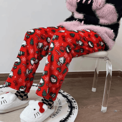 Hello Kitty Christmas Pajama Pants - Snuggle Heaven