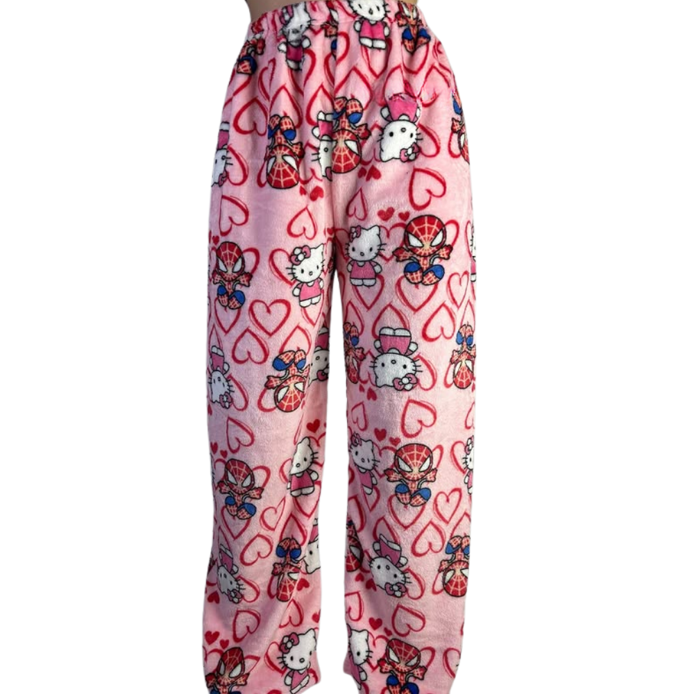 Hello Kitty x Spiderman Pajama Pants