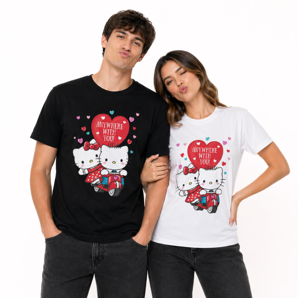 Hello Kitty x Dear Daniel Motorcycle Riding T-Shirt