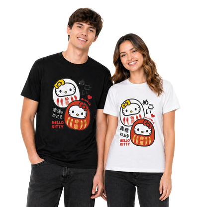 Hello Kitty Kawaii Daruma Dolls T-Shirt