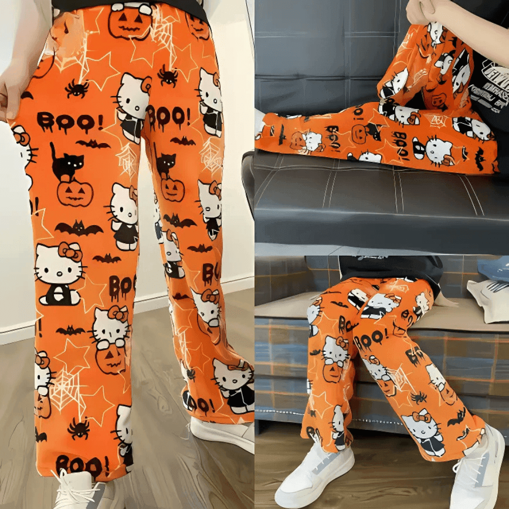 Hello Kitty Spooky Pajama Pants - Snuggle Heaven