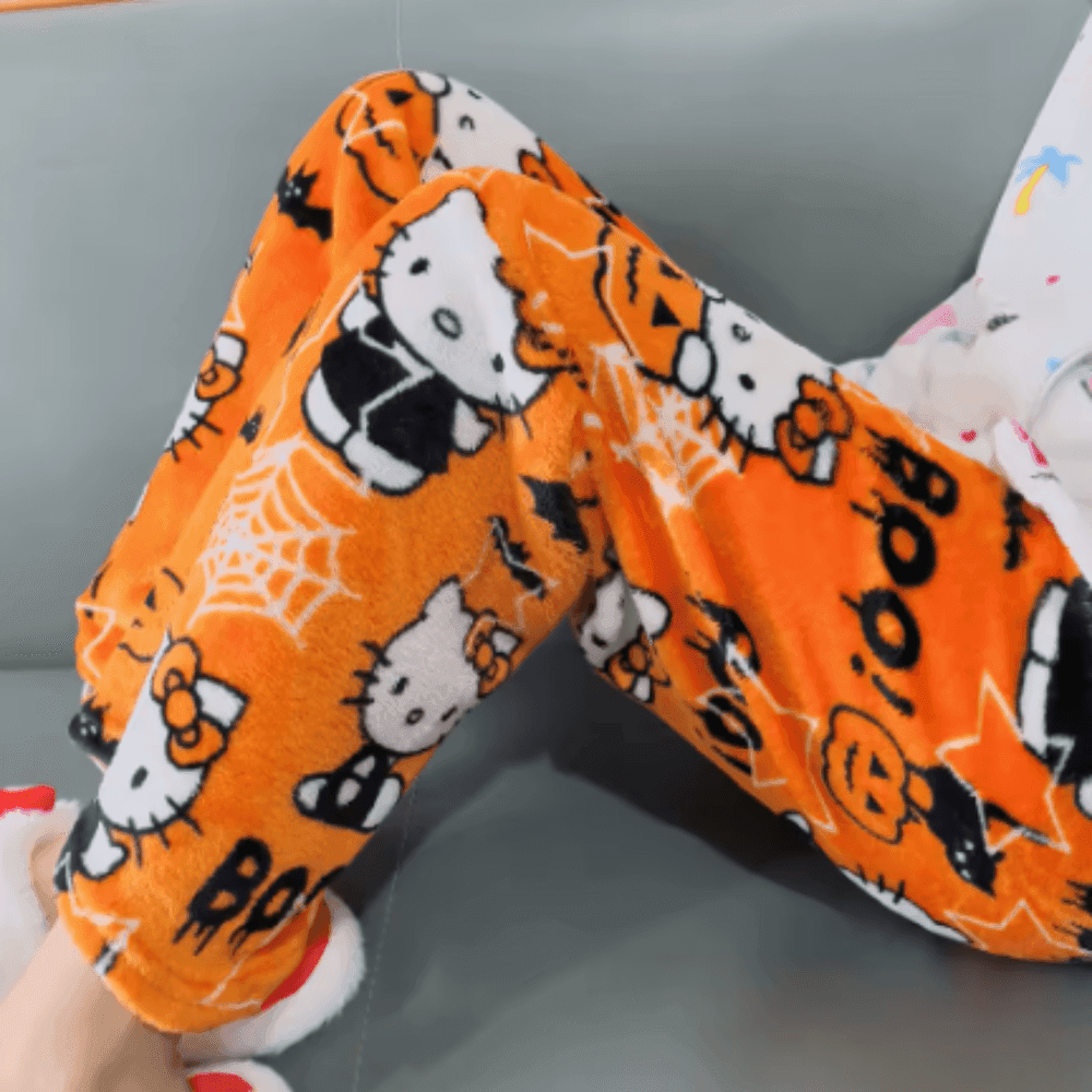 Hello Kitty Spooky Pajama Pants - Snuggle Heaven