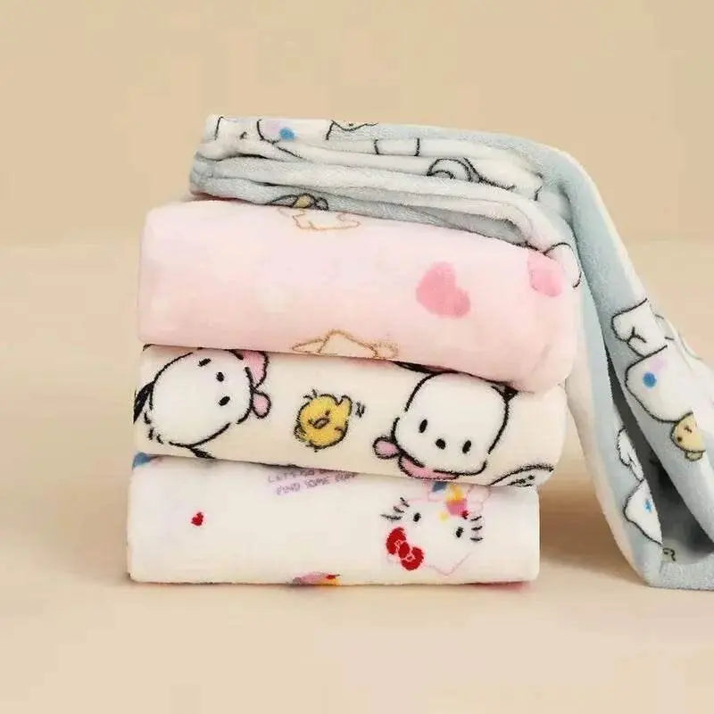 Cream character pajama pants with smiling dog faces, small hearts, and elastic waist