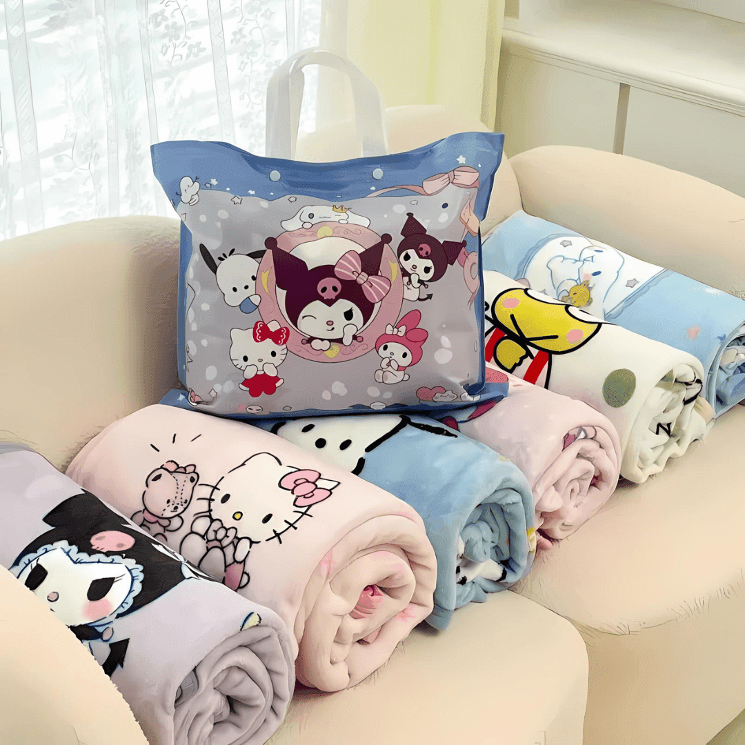 Hello Kitty Kawaii Nights Velvet Blanket - Snuggle Heaven