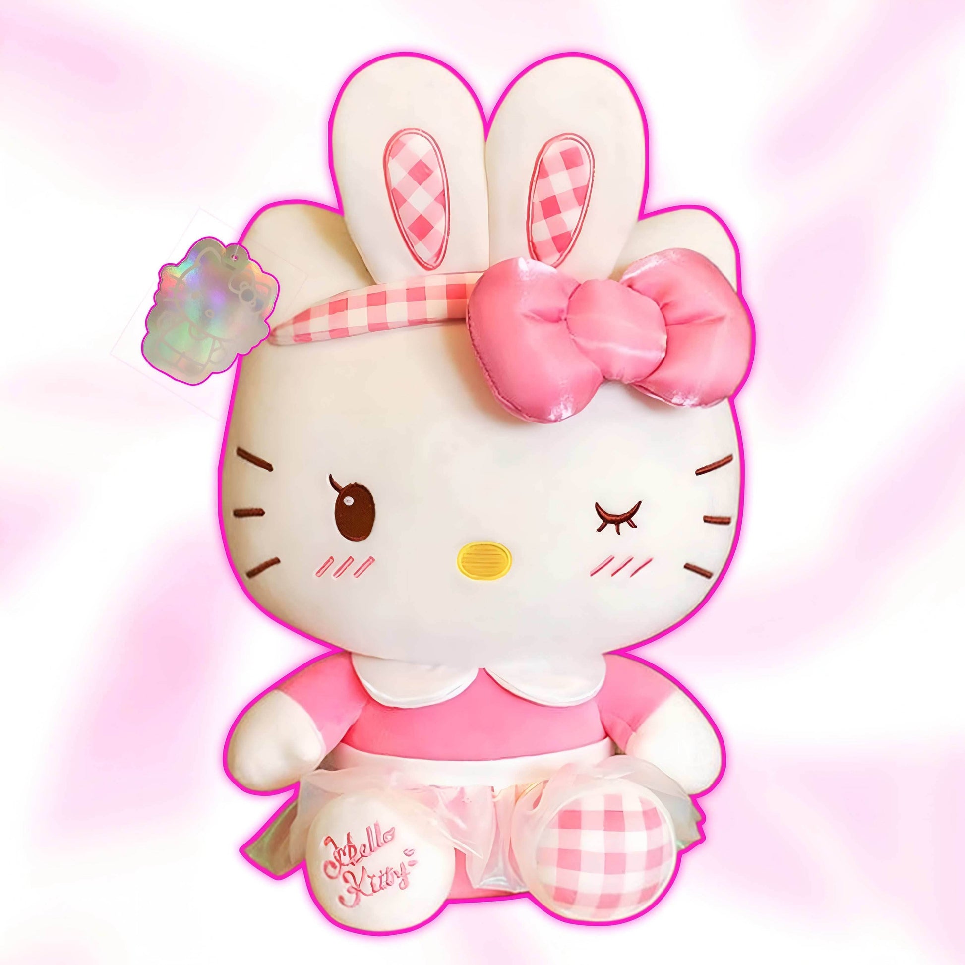 Hello Kitty Bunny Charm Plush (23cm/9") - Snuggle Heaven